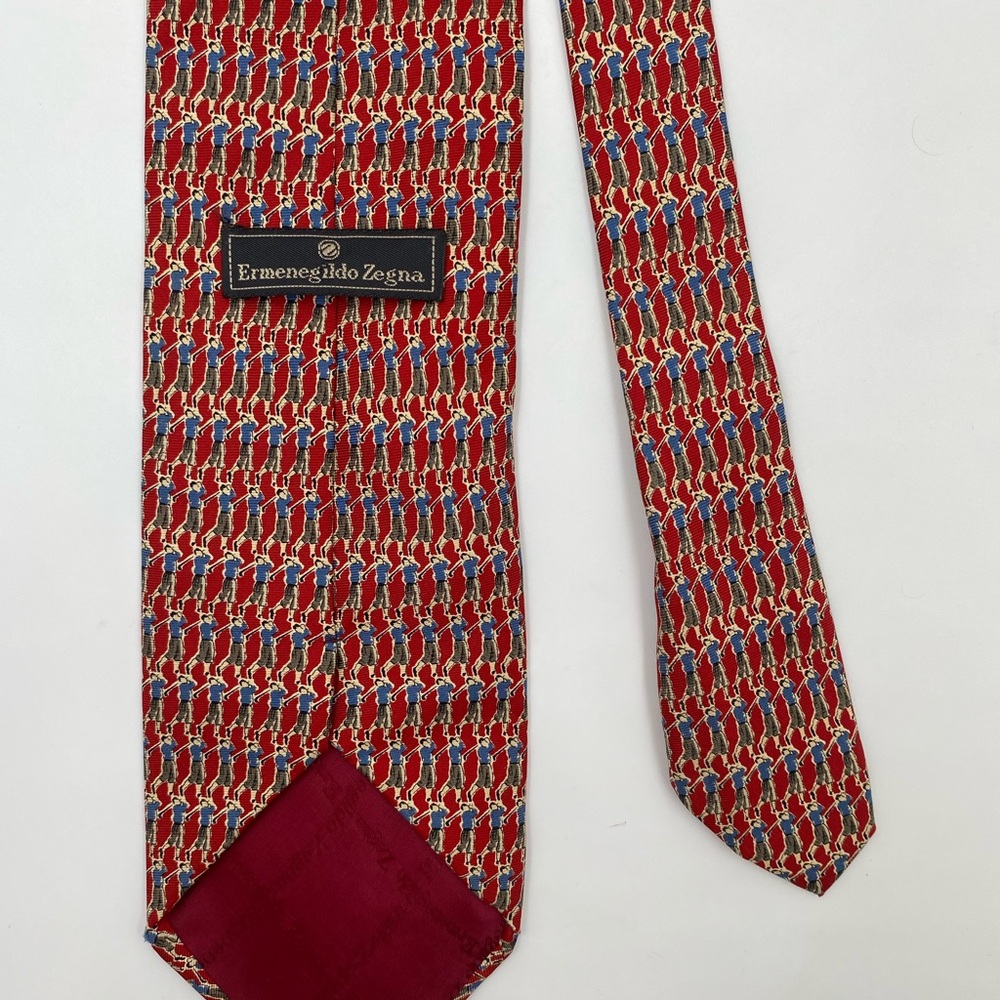 Ermenegildo Zegna Multicolor Patterned Tie - Picture 2 of 6